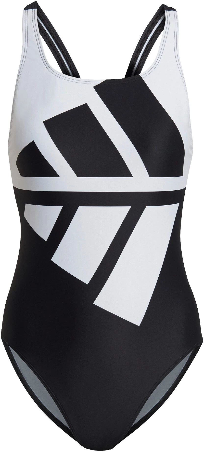 Adidas 3 Bars Swimsuit fitted Women, noir/blanc 3 Adidas 3 Bars Swimsuit fitted Women, noir/blanc