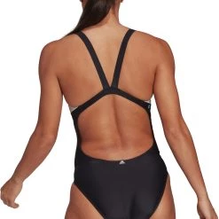 Adidas 3 Bars Swimsuit fitted Women, rouge/rose -Natation Femme Soldes adidas 3 bars swimsuit fitted women black white 3