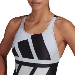 Adidas 3 Bars Swimsuit fitted Women, noir/blanc 13 Adidas 3 Bars Swimsuit fitted Women, noir/blanc -Natation Femme Soldes adidas 3 bars swimsuit fitted women black white 6 1