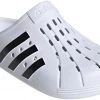 Adidas Adilette Clog, blanc -Natation Femme Soldes adidas adilette clog footwear white white core black footwear white white 1