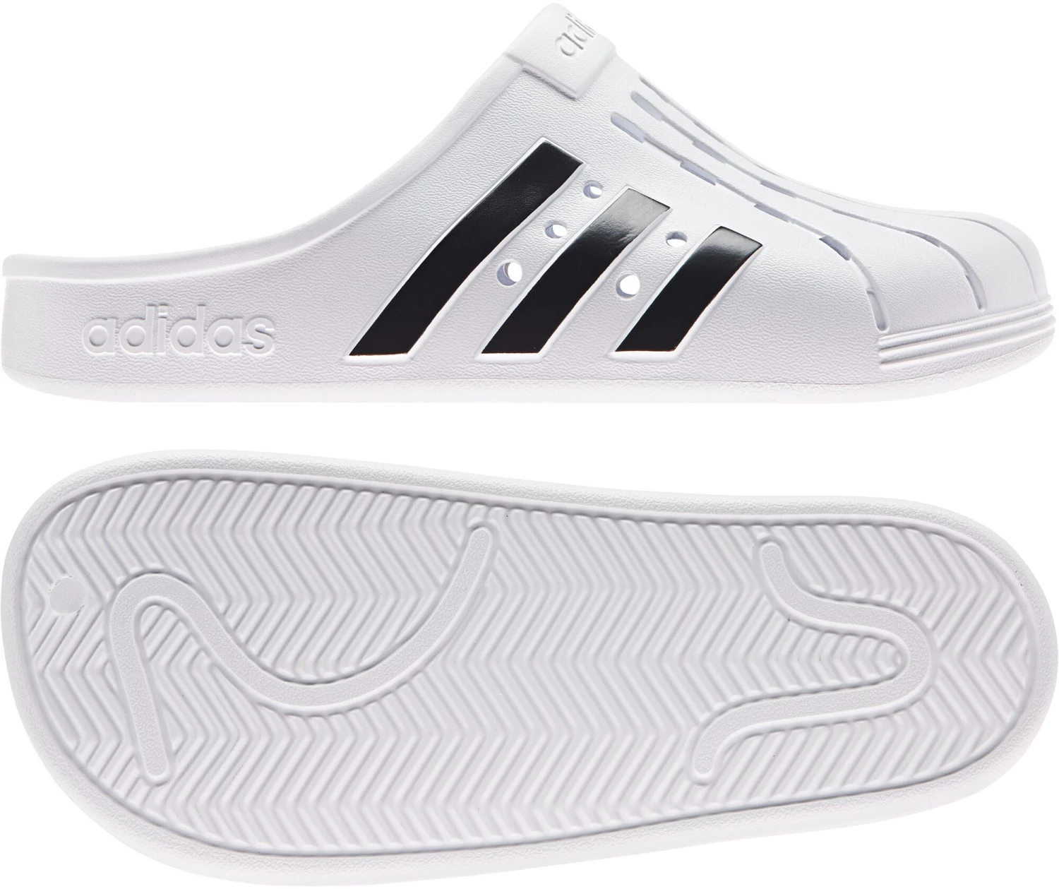 Adidas Adilette Clog, blanc 7 Adidas Adilette Clog, blanc – Image 5