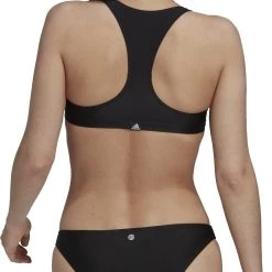 Adidas B Bars Bikini Women, gris/noir -Natation Femme Soldes adidas b bars bikini women black halo silver 5