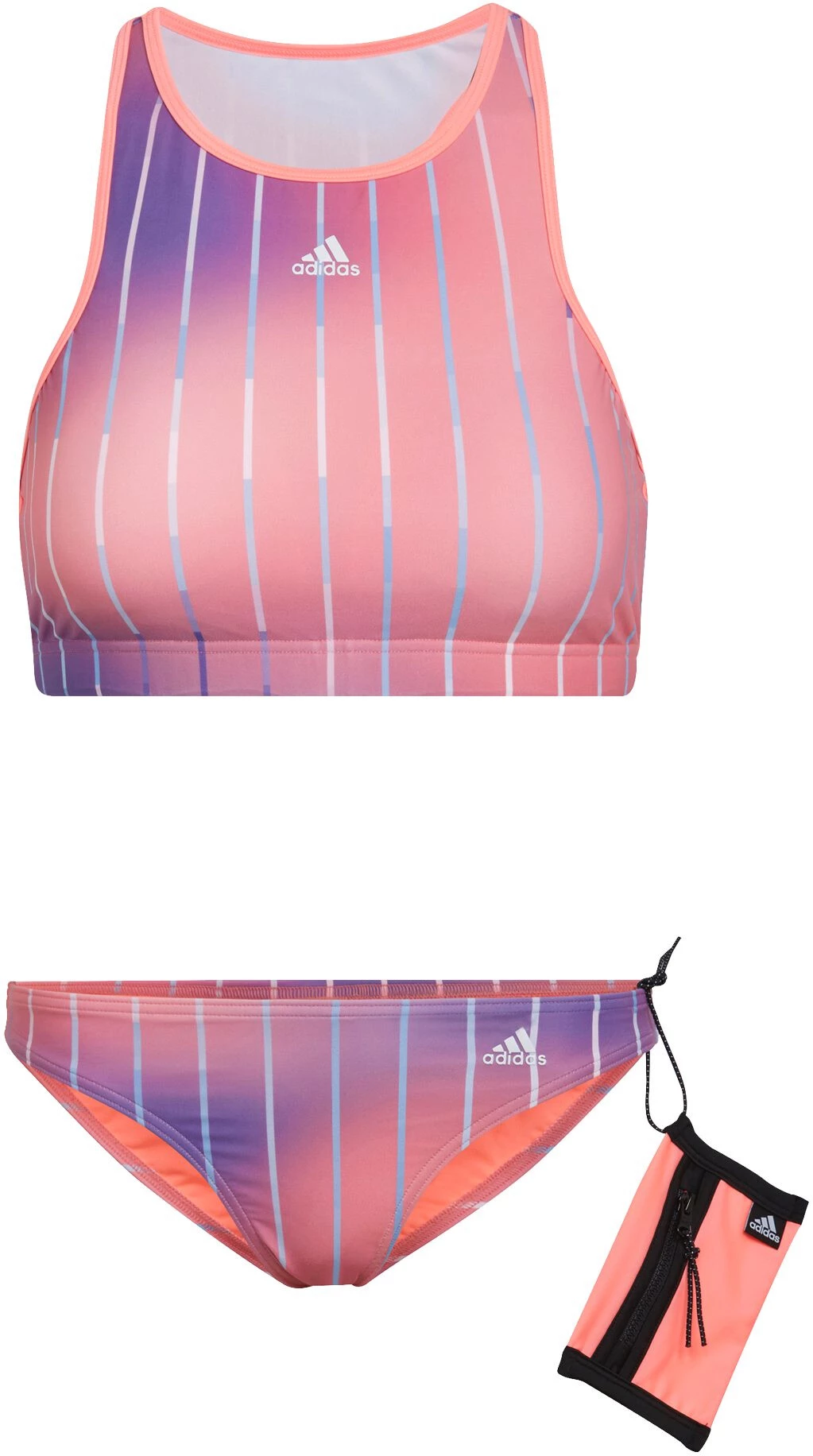 Adidas Melbourne Bikini Women, rose/bleu 3 Adidas Melbourne Bikini Women, rose/bleu