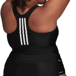 Adidas SH3.RO 3S Tankini Top fitted Women, noir 10 Adidas SH3.RO 3S Tankini Top fitted Women, noir -Natation Femme Soldes adidas sh3ro 3s tankini top fitted women black white 3