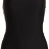 Adidas SH3.RO Mid 3S Swimsuit fitted Women, noir 2 Adidas SH3.RO Mid 3S Swimsuit fitted Women, noir -Natation Femme Soldes adidas sh3ro mid 3s swimsuit fitted women black white 1