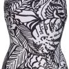 Arena Allover Swim Pro Back One Piece Swimsuit Women, noir/blanc -Natation Femme Soldes arena allover swim pro back one piece swimsuit women black multi 1