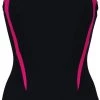 Arena Bodylift Lola U Back Panel One Piece Swimsuit Women, noir/rose 2 Arena Bodylift Lola U Back Panel One Piece Swimsuit Women, noir/rose -Natation Femme Soldes arena bodylift lola u back panel one piece swimsuit women black rose violet 1