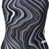 Arena Challenge Back Marbled One Piece Swimsuit Women, noir/gris