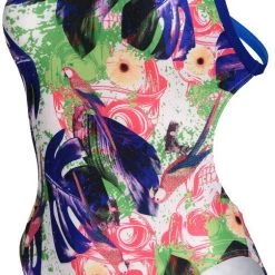Arena Crazy Cross Back Allover One Piece Swimsuit Women, Multicolore 11 Arena Crazy Cross Back Allover One Piece Swimsuit Women, Multicolore -Natation Femme Soldes arena crazy cross back allover one piece swimsuit women neon blue multi 4