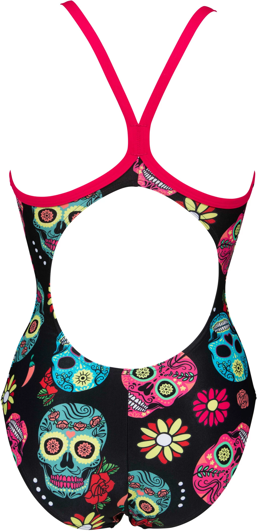 Arena Crazy Skulls Carnival Light Drop Back Swimsuit Women, noir/Multicolore 4 Arena Crazy Skulls Carnival Light Drop Back Swimsuit Women, noir/Multicolore – Image 2