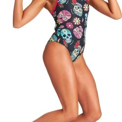 Arena Crazy Skulls Carnival Light Drop Back Swimsuit Women, noir/Multicolore 12 Arena Crazy Skulls Carnival Light Drop Back Swimsuit Women, noir/Multicolore -Natation Femme Soldes arena crazy skulls carnival light drop back swimsuit women freak rose black multi 5