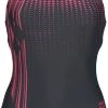 Arena Crosscut Pro Back Swimsuit Women, gris/rose 2 Arena Crosscut Pro Back Swimsuit Women, gris/rose -Natation Femme Soldes arena crosscut pro back swimsuit women asphalt freak rose 1