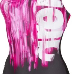 Arena Drawing Swim Pro Back Maillot de bain une pièce Femme, noir/rose