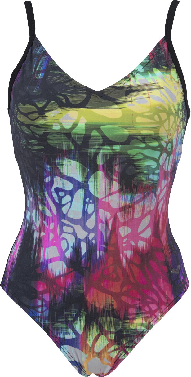 Arena Grace U Back Maillot de bain une pièce Bonnet C Femme, Multicolore/noir 5 Arena Grace U Back Maillot de bain une pièce Bonnet C Femme, Multicolore/noir – Image 3