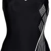 Arena Graphic Swim Pro Back One Piece Swimsuit Women, noir 1 Arena Graphic Swim Pro Back One Piece Swimsuit Women, noir -Natation Femme Soldes arena graphic swim pro back one piece swimsuit women black freak rose 1 2