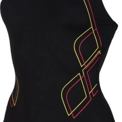 Arena Graphic V Back One Piece Swimsuit Women, noir 10 Arena Graphic V Back One Piece Swimsuit Women, noir -Natation Femme Soldes arena graphic v back one piece swimsuit women black freak rose 3