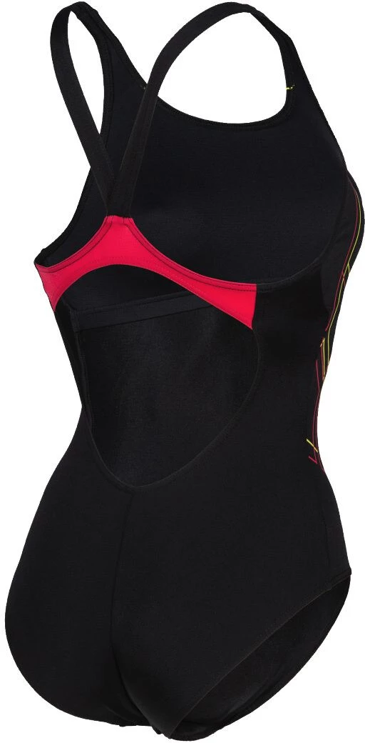 Arena Graphic V Back One Piece Swimsuit Women, noir 6 Arena Graphic V Back One Piece Swimsuit Women, noir – Image 4