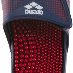 Arena Hook & Loop Slides, bleu/rouge -Natation Femme Soldes arena hook loop slides navy red white 4