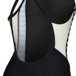 Arena Icons Fast Back Panel One Piece Swimsuit Women, noir -Natation Femme Soldes arena icons fast back panel one piece swimsuit women asphalt black white black 4