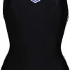 Arena Icons Racer Back Solid One Piece Swimsuit Women, rouge -Natation Femme Soldes arena icons racer back solid one piece swimsuit women black 1 2