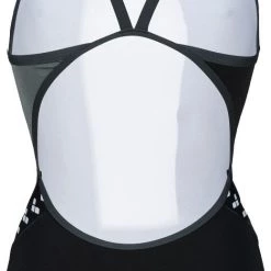 Arena Icons Super Fly Back Panel One Piece Swimsuit Women, noir/blanc -Natation Femme Soldes arena icons super fly back panel one piece swimsuit women black asphalt ardesia 2
