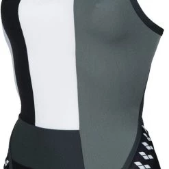 Arena Icons Super Fly Back Panel One Piece Swimsuit Women, noir/blanc -Natation Femme Soldes arena icons super fly back panel one piece swimsuit women black asphalt ardesia 3