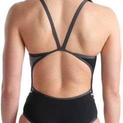 Arena Icons Super Fly Back Panel One Piece Swimsuit Women, noir/blanc -Natation Femme Soldes arena icons super fly back panel one piece swimsuit women black asphalt ardesia 6
