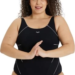 Arena Jewel Plus One Piece Swimsuit Women, noir 11 Arena Jewel Plus One Piece Swimsuit Women, noir -Natation Femme Soldes arena jewel plus one piece swimsuit women black white 4