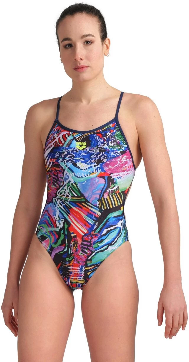 Arena Lace Back Allover One Piece Swimsuit Women, Multicolore 8 Arena Lace Back Allover One Piece Swimsuit Women, Multicolore – Image 6