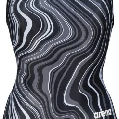 Arena Lightdrop Back Marbled One Piece Swimsuit Women, rouge