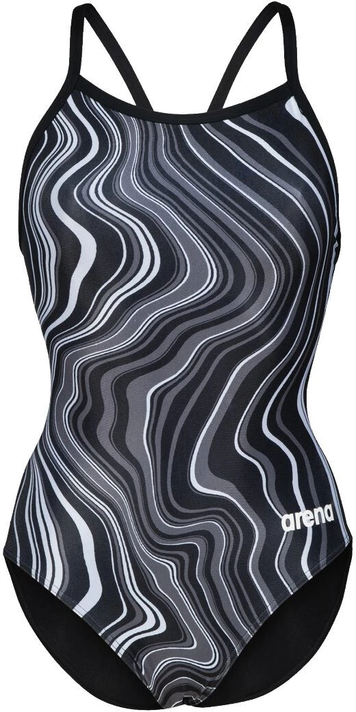 Arena Lightdrop Back Marbled One Piece Swimsuit Women, bleu 3 Arena Lightdrop Back Marbled One Piece Swimsuit Women, bleu