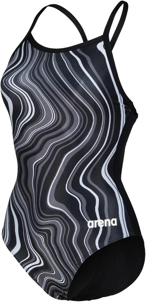 Arena Lightdrop Back Marbled One Piece Swimsuit Women, bleu 5 Arena Lightdrop Back Marbled One Piece Swimsuit Women, bleu – Image 3