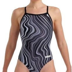 Arena Lightdrop Back Marbled One Piece Swimsuit Women, bleu 12 Arena Lightdrop Back Marbled One Piece Swimsuit Women, bleu -Natation Femme Soldes arena lightdrop back marbled one piece swimsuit women black black multi 5 2