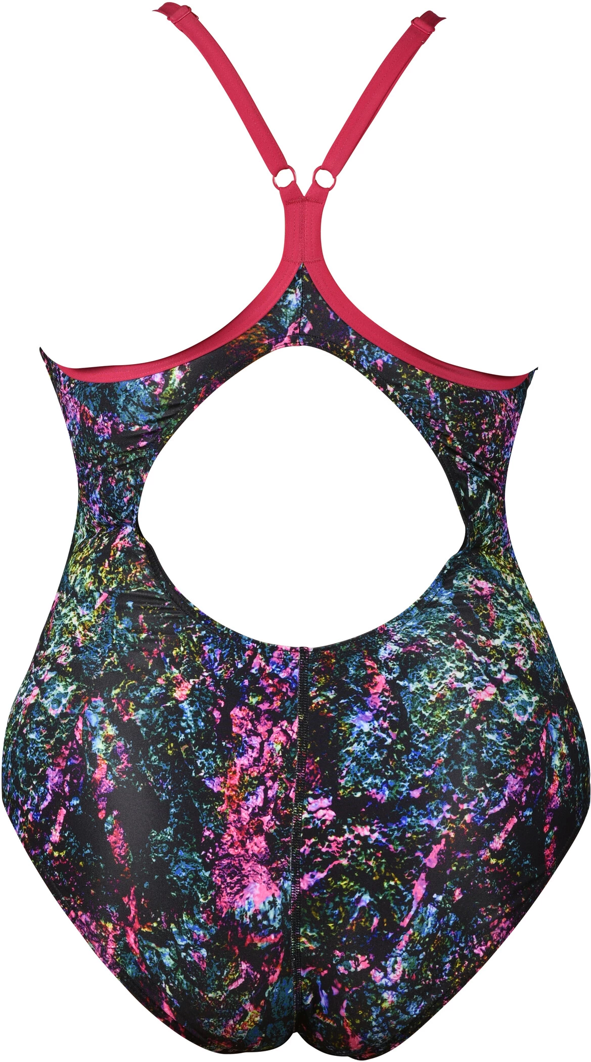 Arena Mountains Texture Light Drop Back Swimsuit Plus Women, noir/Multicolore 4 Arena Mountains Texture Light Drop Back Swimsuit Plus Women, noir/Multicolore – Image 2