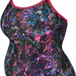 Arena Mountains Texture Light Drop Back Swimsuit Plus Women, noir/Multicolore 10 Arena Mountains Texture Light Drop Back Swimsuit Plus Women, noir/Multicolore -Natation Femme Soldes arena mountains texture light drop back swimsuit plus women freak rose multi 3