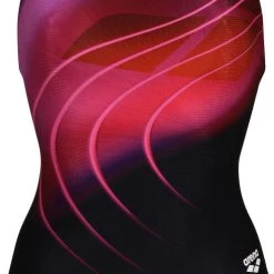 Arena Placement Swim Pro Back One Piece Swimsuit LB Women, noir/rose