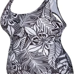 Arena Pro Back Allover Plus One Piece Swimsuit Women, noir/blanc -Natation Femme Soldes arena pro back allover plus one piece swimsuit women black multi 3