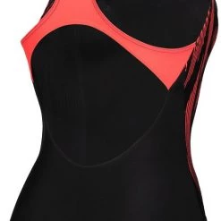 Arena Pro Back Graphic One Piece Swimsuit Women, noir/jaune -Natation Femme Soldes arena pro back graphic one piece swimsuit women black fluo red 4 1