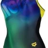 Arena Pro Back Placement One Piece Swimsuit LB Women, vert/Multicolore 2 Arena Pro Back Placement One Piece Swimsuit LB Women, vert/Multicolore -Natation Femme Soldes arena pro back placement one piece swimsuit lb women black soft green multi 1 1