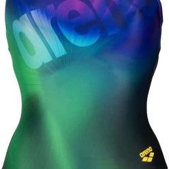 Arena Pro Back Placement One Piece Swimsuit LB Women, bleu/orange -Natation Femme Soldes arena pro back placement one piece swimsuit lb women black soft green multi 3