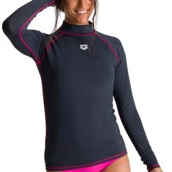 Arena Rash LS UV Vest Women, blanc/gris 13 Arena Rash LS UV Vest Women, blanc/gris -Natation Femme Soldes arena rash ls uv vest women ash grey 6