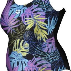 Arena Shiny O Back Swimsuit Plus Women, noir/Multicolore -Natation Femme Soldes arena shiny o back swimsuit plus women black multi 3