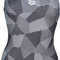 Arena Striped Geo Pro Back One Piece Swimsuit Women, Multicolore