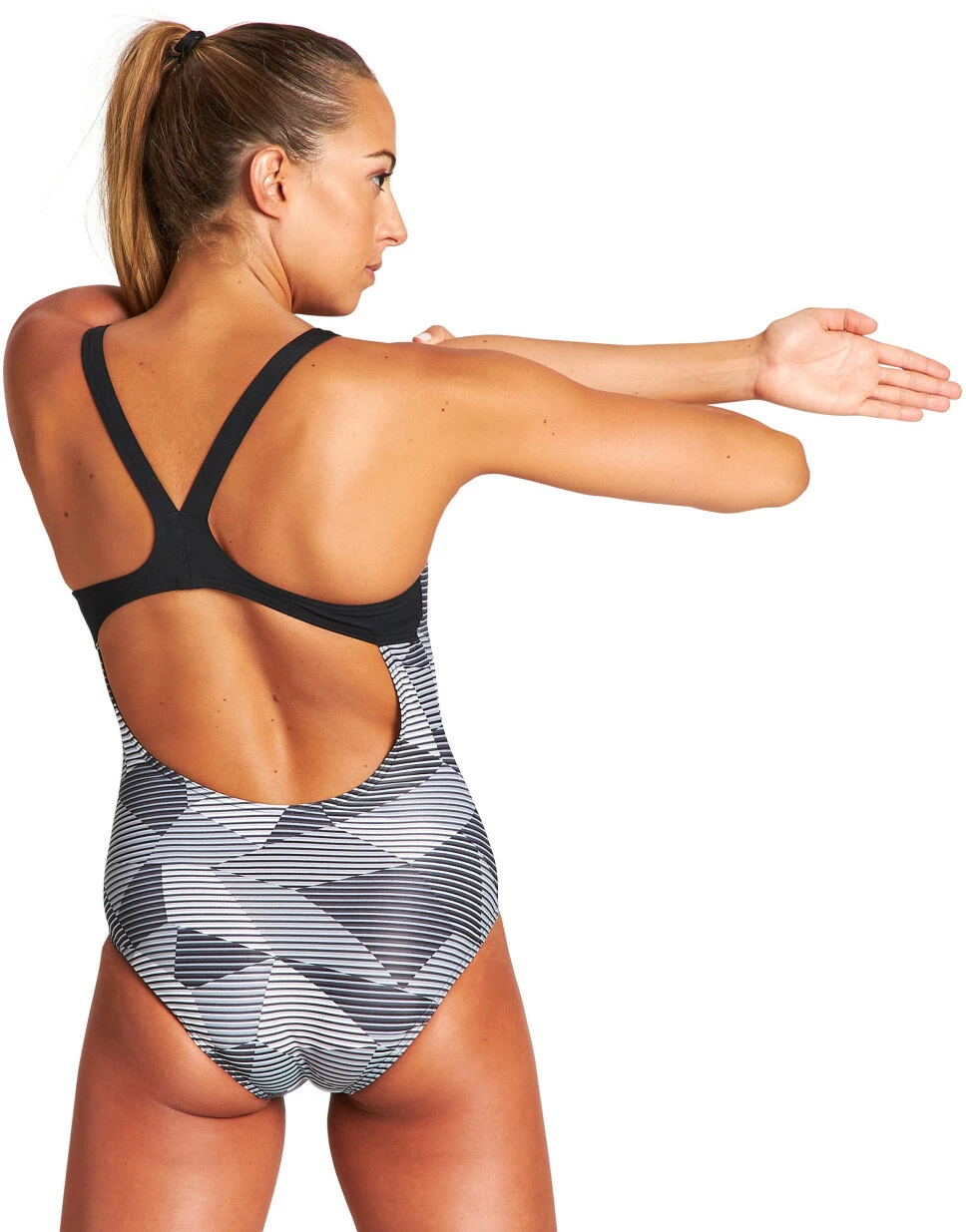 Arena Striped Geo Pro Back One Piece Swimsuit Women, Multicolore 8 Arena Striped Geo Pro Back One Piece Swimsuit Women, Multicolore – Image 6