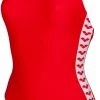 Arena Team Fit Racer Back Maillot de bain une pièce Femme, rouge