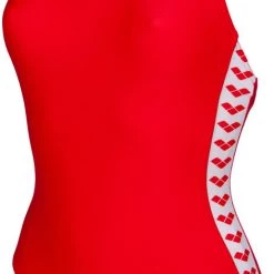 Arena Team Fit Racer Back Maillot de bain une pièce Femme, rouge