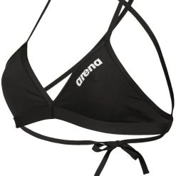 Arena Team Top Tie Back Solid Top Women, bleu -Natation Femme Soldes arena team top tie back solid top women black white 3 2