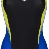 Arena Threefold V Back One Piece Swimsuit Women, noir/gris 2 Arena Threefold V Back One Piece Swimsuit Women, noir/gris -Natation Femme Soldes arena threefold v back one piece swimsuit women black neon blue soft green 1 1