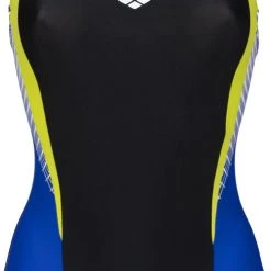 Arena Threefold V Back One Piece Swimsuit Women, bleu