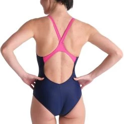 Arena V Back Placement One Piece Swimsuit Women, noir/Multicolore -Natation Femme Soldes arena v back placement one piece swimsuit women navy freak rose 6